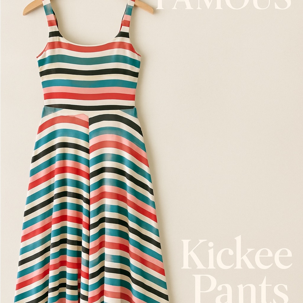 Colorful Kickee Pants Striped Midi Dress – Soft, Stretchy & Pockets!